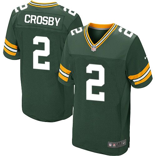Nike Packers #2 Mason Crosby Green Team Color Men's Stitched NFL Elite jerseys