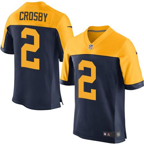 Nike Packers #2 Mason Crosby Navy Blue Alternate Men's Stitched