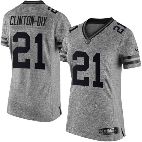 Nike Packers #21 Ha Ha Clinton-Dix Gray Women's Stitched NFL Limited Gridiron Gray Jersey