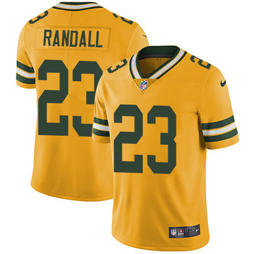 Nike Packers #23 Damarious Randall Yellow Men's Stitched NFL Limited Rush Jersey
