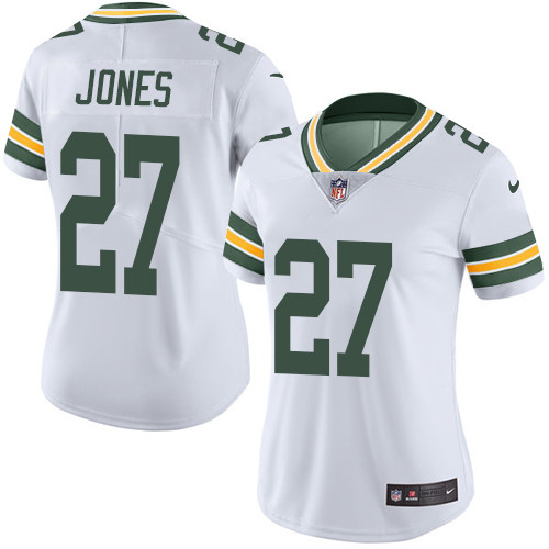 Nike Packers #27 Josh Jones White Women's Stitched NFL Vapor Untouchable Limited Jersey