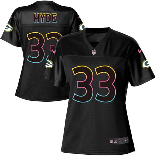 Nike Packers #33 Micah Hyde Black Women's NFL Fashion Game Jersey