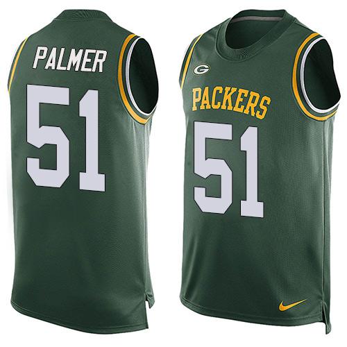 Nike Packers #51 Nate Palmer Green Team Color Men's Stitched NFL Limited Tank Top Jersey