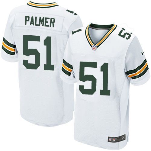 Nike Packers #51 Nate Palmer White Men's Stitched NFL Elite Jersey