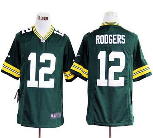 Nike Packers #12 Aaron Rodgers Green Team Color Men's Stitched NFL Vapor Untouchable Limited Jersey