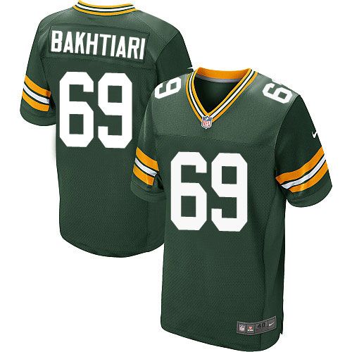 Nike Packers #69 David Bakhtiari Green Team Color Men's Stitched NFL jerseys