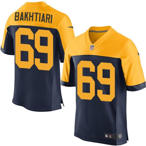 Nike Packers #69 David Bakhtiari Navy Blue Alternate Men's Stitched