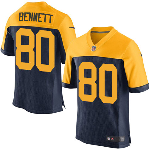 Nike Packers #80 Martellus Bennett Navy Blue Alternate Men's Stitched NFL New Elite Jersey