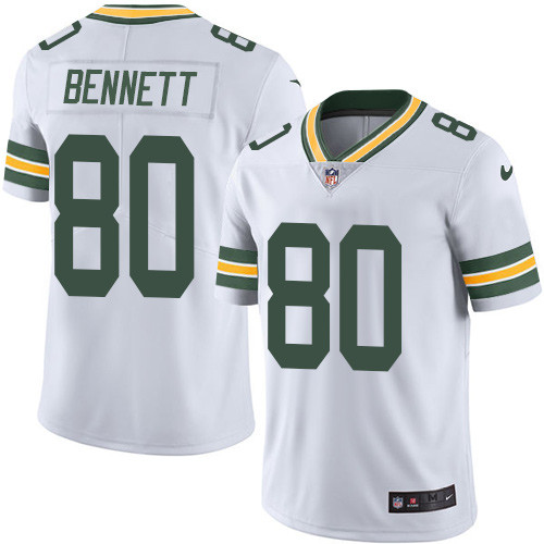 Nike Packers #80 Martellus Bennett White Men's Stitched NFL Vapor Untouchable Limited Jersey