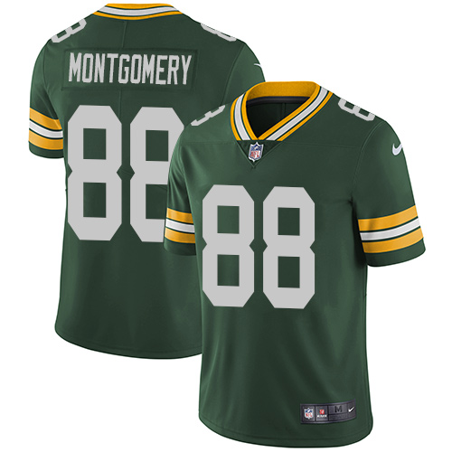 Nike Packers #88 Ty Montgomery Green Team Color Men's Stitched NFL Vapor Untouchable Limited Jersey
