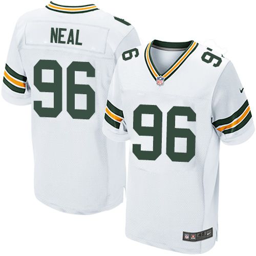 Nike Packers #96 Mike Neal White Men's Stitched NFL Elite Jersey