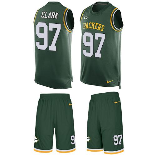 Nike Packers #97 Kenny Clark Green Team Color Men's Stitched NFL Limited Tank Top Suit Jersey