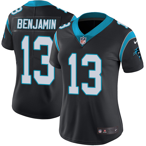 Nike Panthers #13 Kelvin Benjamin Black Team Color Women's Stitched NFL Vapor Untouchable Limited Jersey
