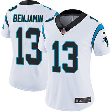 Nike Panthers #13 Kelvin Benjamin White Women's Stitched NFL Vapor Untouchable Limited Jersey