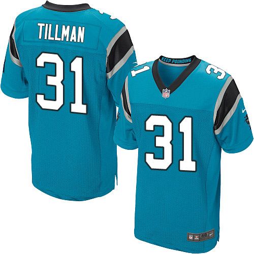 Nike Panthers #31 Charles Tillman Blue Alternate Men's Stitched NFL Elite Jersey