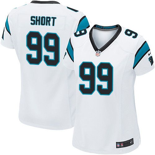 Nike Panthers #99 Kawann Short White Women's Stitched NFL Elite Jersey