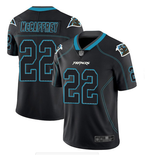 Nike Panthers 22 Christian McCaffrey Black Shadow Legend Limited Jersey