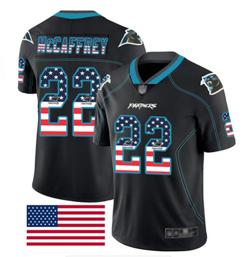 Nike Panthers 22 Christian McCaffrey Black USA Flash Fashion Limited Jersey