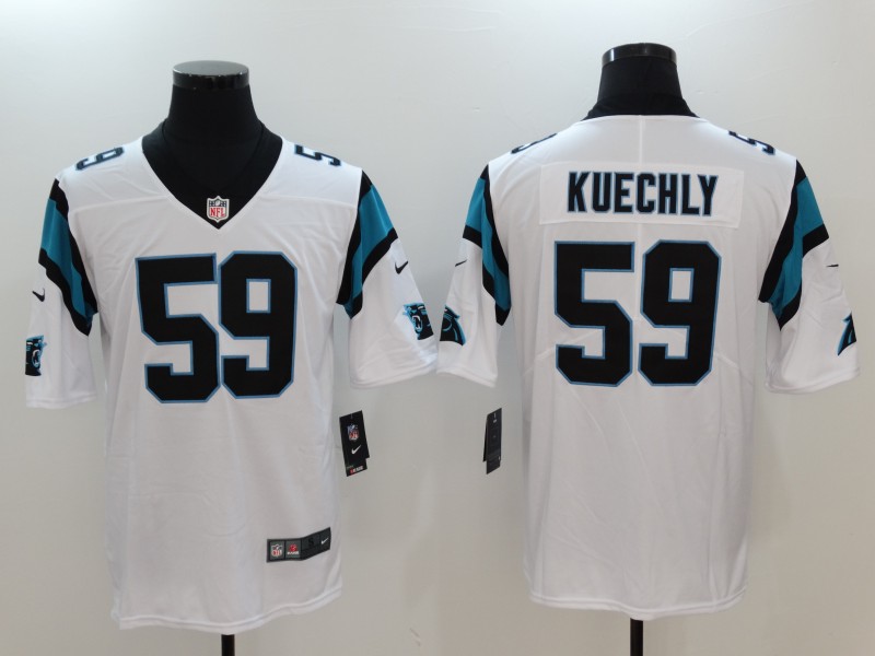 Nike Panthers 59 Luke Kuechly White Vapor Untouchable Player Limited Jersey
