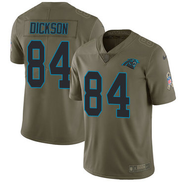 Nike Panthers 84 Ed Dickson Olive Salute To Service Limited Jersey