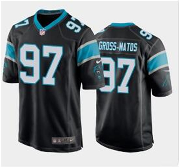 Nike Panthers 97 Yetur Gross-Matos Black 2020 NFL Draft First Round Pick Vapor Untouchable Limited Jersey