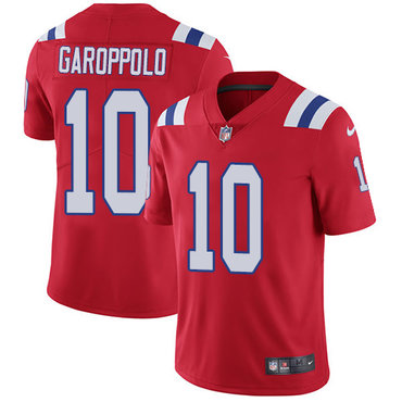 Nike Patriots #10 Jimmy Garoppolo Red Alternate Men's Stitched NFL Vapor Untouchable Limited Jersey