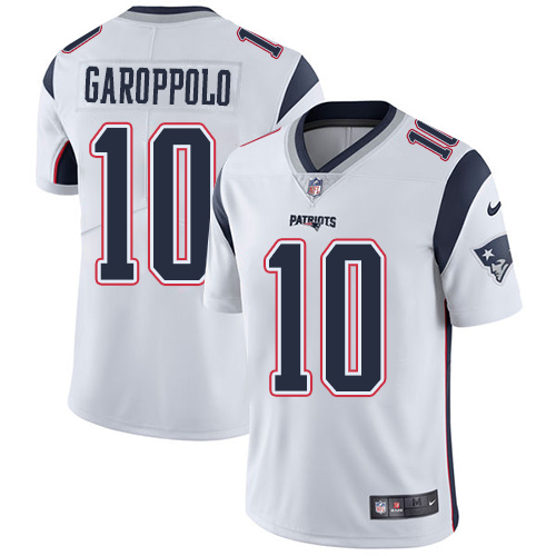 Nike Patriots #10 Jimmy Garoppolo White Men's Stitched NFL Vapor Untouchable Limited Jersey