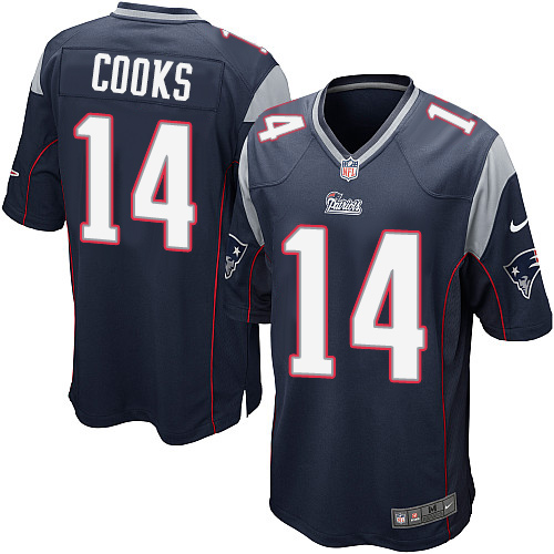 Nike Patriots #14 Brandin Cooks Navy Blue Team Color Youth Stitched NFL New Elite Jersey