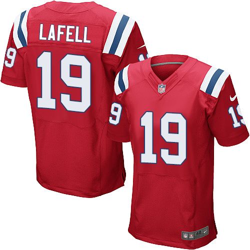 Nike Patriots #19 Brandon LaFell Red Alternate Men's Stitched NFL Elite Jersey