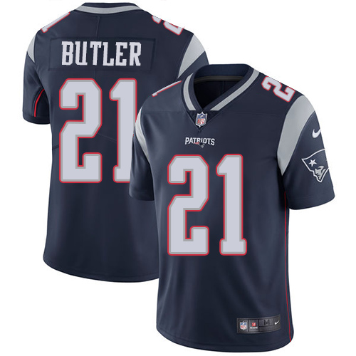 Nike Patriots #21 Malcolm Butler Navy Blue Team Color Men's Stitched NFL Vapor Untouchable Limited Jersey