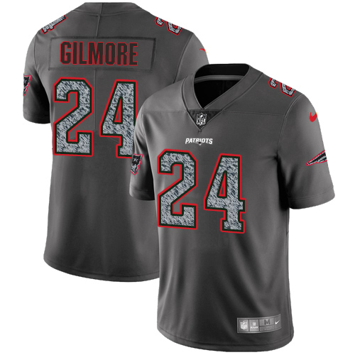 Nike Patriots #24 Stephon Gilmore Gray Static Youth NFL Vapor Untouchable Game Jersey