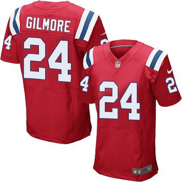 Nike Patriots #24 Stephon Gilmore Red Alternate Men's Stitched NFL Elite Jersey