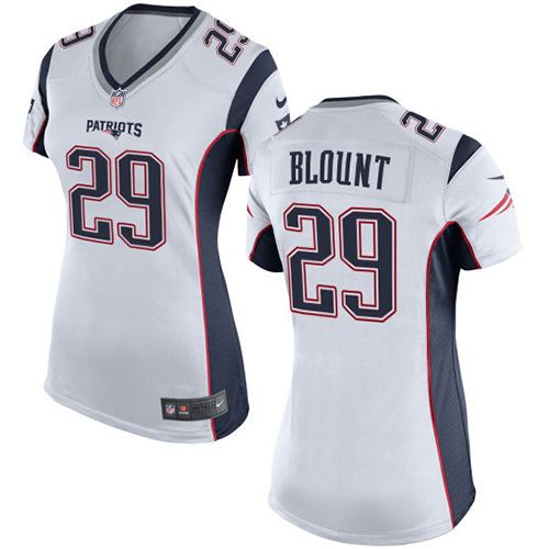 Nike Patriots #29 LeGarrette Blount White Women's Stitched NFL New Elite Jersey