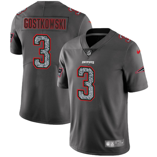 Nike Patriots #3 Stephen Gostkowski Gray Static Men's NFL Vapor Untouchable Game Jersey