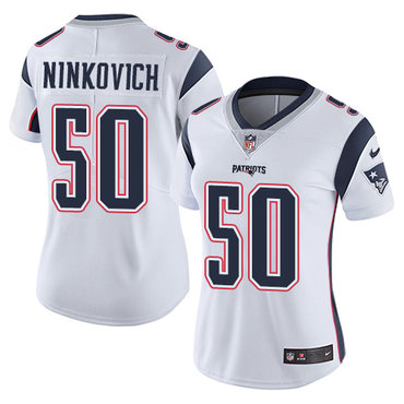 Nike Patriots #50 Rob Ninkovich White Women's Stitched NFL Vapor Untouchable Limited Jersey