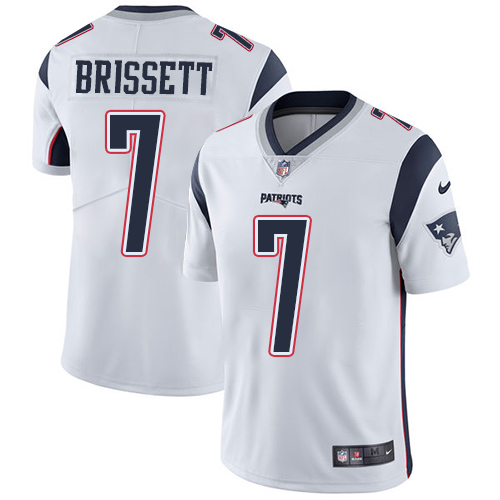 Nike Patriots #7 Jacoby Brissett White Youth Stitched NFL Vapor Untouchable Limited Jersey