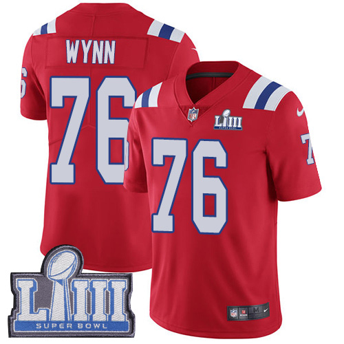 Nike Patriots #76 Isaiah Wynn Red Alternate Super Bowl LIII Bound Youth Stitched NFL Vapor