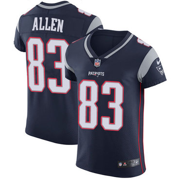 Nike Patriots #83 Dwayne Allen Navy Blue Team Color Men's Stitched NFL Vapor Untouchable Elite Jersey