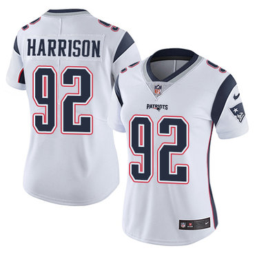 Nike Patriots #92 James Harrison White Women's Stitched NFL Vapor Untouchable Limited Jersey