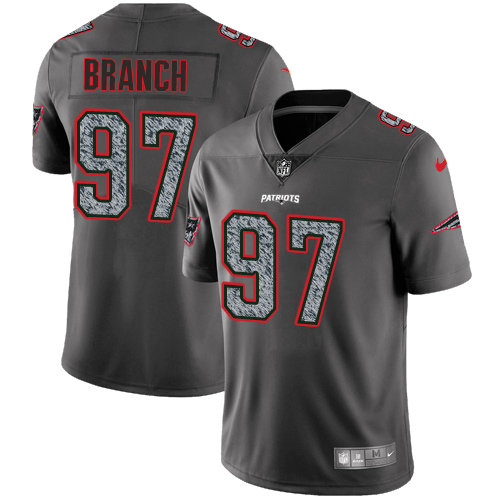 Nike Patriots #97 Alan Branch Gray Static Men's NFL Vapor Untouchable Game Jersey