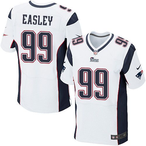 Nike Patriots #99 Dominique Easley White Men's Stitched NFL Elite Jersey