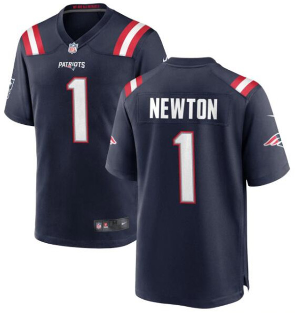 Nike Patriots 1 Cam Newton Navy Vapor Untouchable Limited Jersey