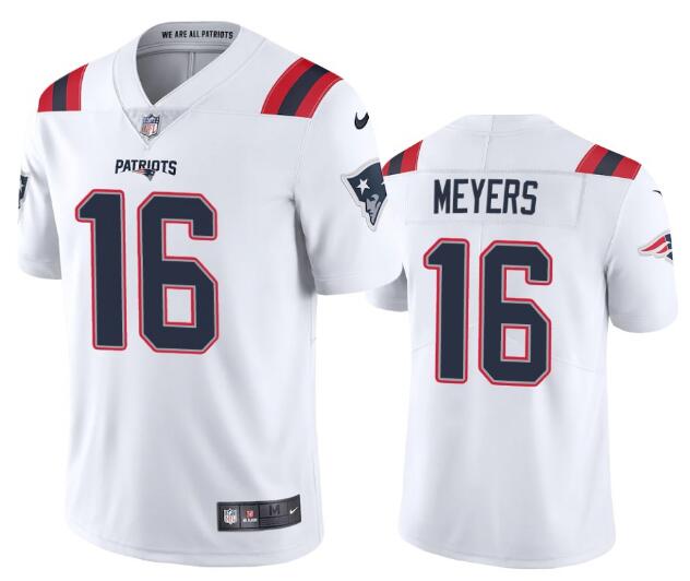Nike Patriots 16 Jakobi Myers White Vapor Untouchable Limited Jersey