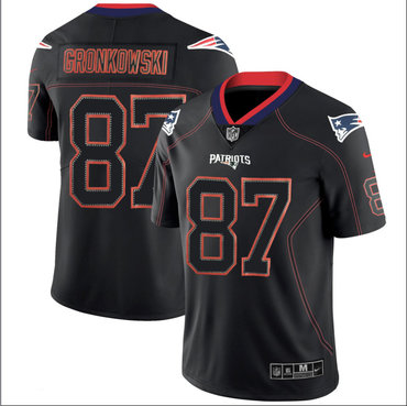 Nike Patriots 87 Rob Gronkowski Black Shadow Legend Limited Jersey
