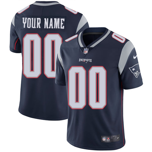 Nike Patriots Navy Men's Customized Vapor Untouchable Player Limited Jersey