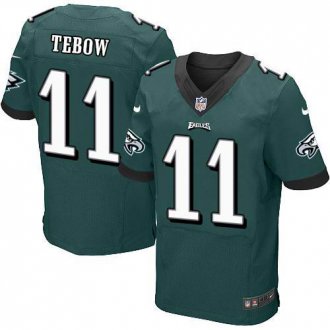 Nike Philadelphia Eagles #11 Tim Tebow Midnight Green Team Color Men's Stitched NFL New Elite jersey