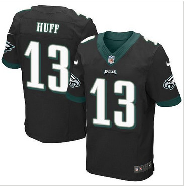Nike Philadelphia Eagles #13 Josh Huff Black Alternate Men's Stitched NFL New Elite Jersey