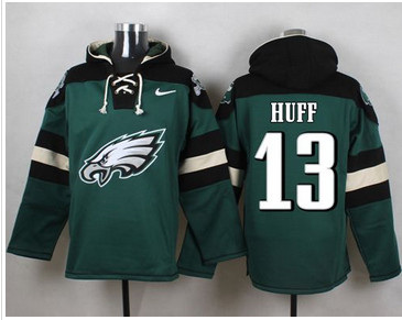 Nike Philadelphia Eagles #13 Josh Huff Midnight Green Player Pullover NFL Hoodie