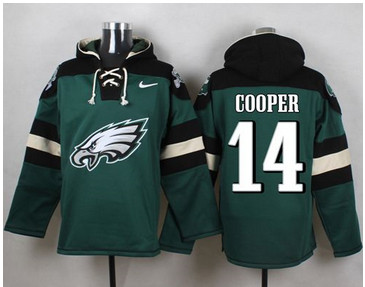 Nike Philadelphia Eagles #14 Riley Cooper Midnight Green Player Pullover NFL Hoodie