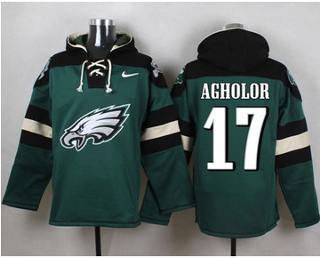 Nike Philadelphia Eagles #17 Nelson Agholor Midnight Green Player Pullover NFL Hoodie